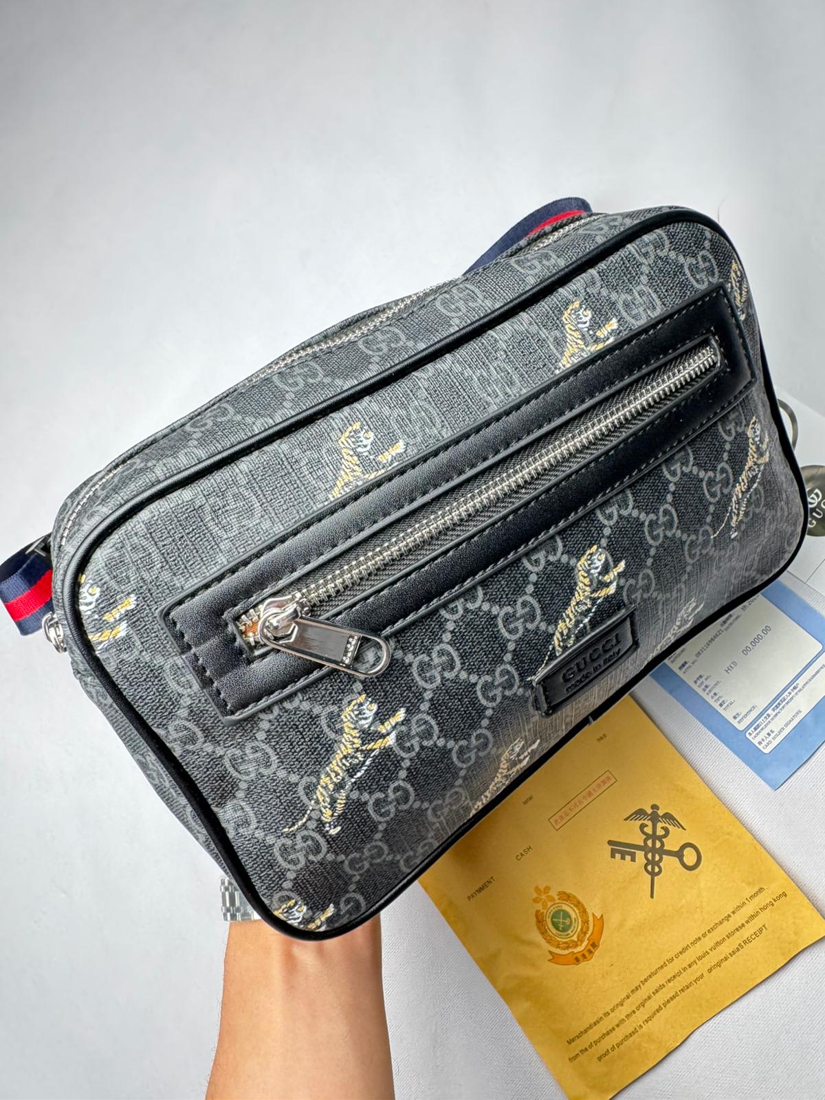 Riñonera Gucci Negra Tiger Premium