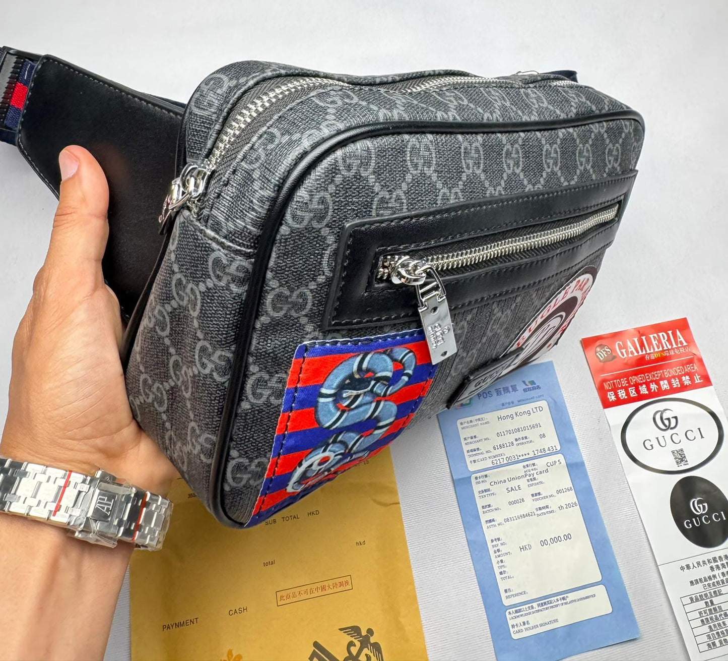 Riñonera Gucci Messenger Bag Negro