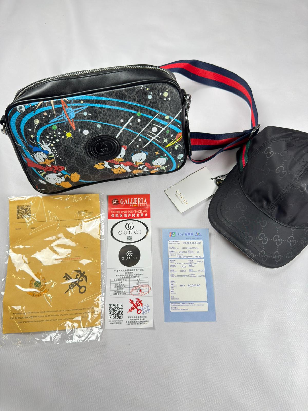 Pack Bolso Cruzado + Gorra Negro