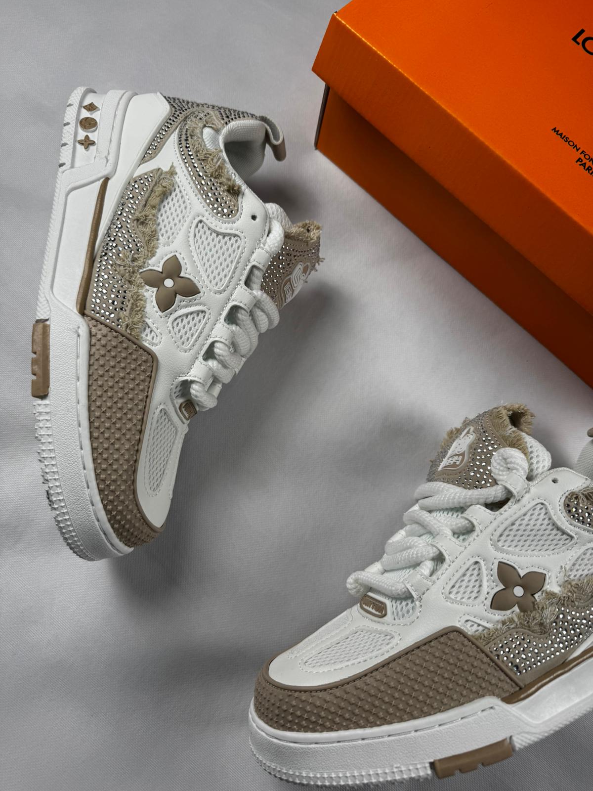 Louis Vuitton Skate Brown Shiny Stones