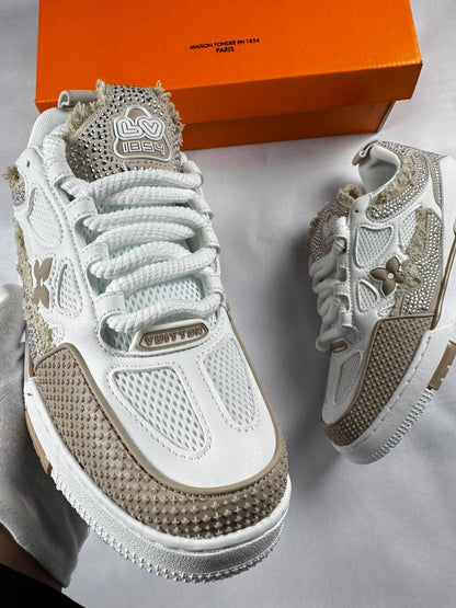 Louis Vuitton Skate Brown Shiny Stones