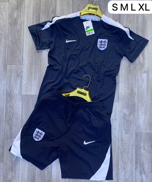 Conjunto Nike Inglaterra Away Negro