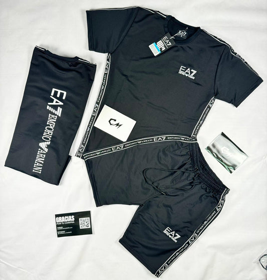 Conjunto EA7 Emporio Armani Negro