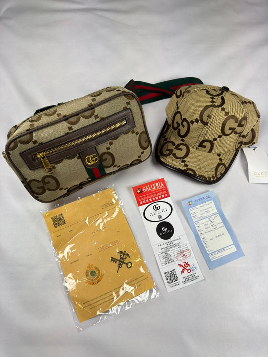 Pack Bolso Cruzado + Gorra Beige