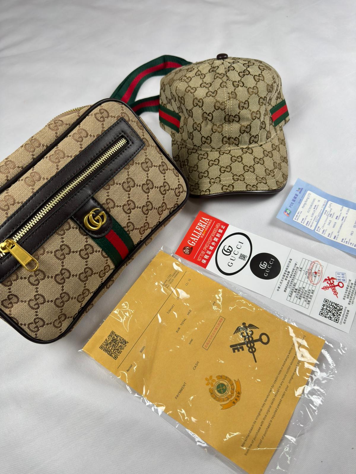 Pack Bolso Cruzado + Gorra  Beige Clásico