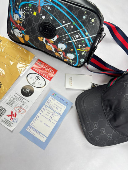 Pack Bolso Cruzado + Gorra Negro