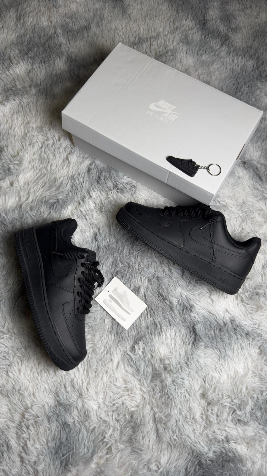 Nk Air Force 1 Black Rope Laces