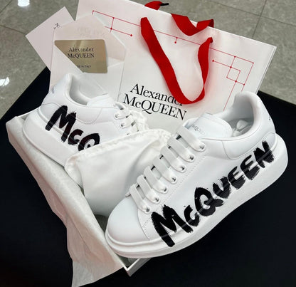 Alexander McQueen White Graffiti