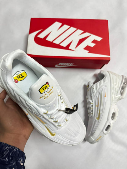 Nike Tn Tunned Triple Swoosh White And Yellow