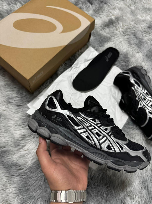 Asics gel negro y gris